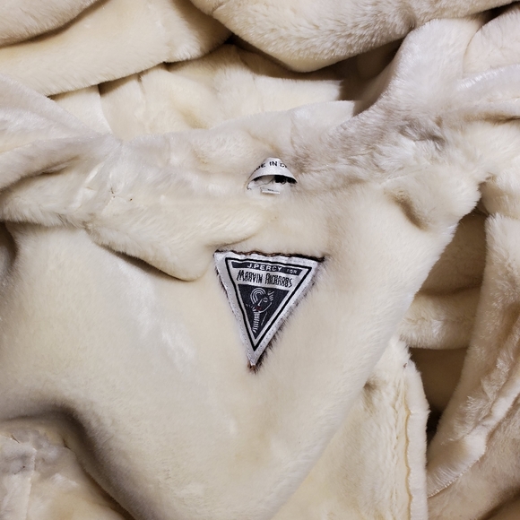 Vintage Marvin Richards Hooded Leather Shearling Coat - Picture 11 of 12